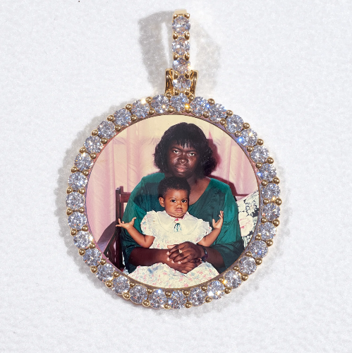 3D CIRCLE CUSTOM PICTURE PENDANT SMALL SIZE