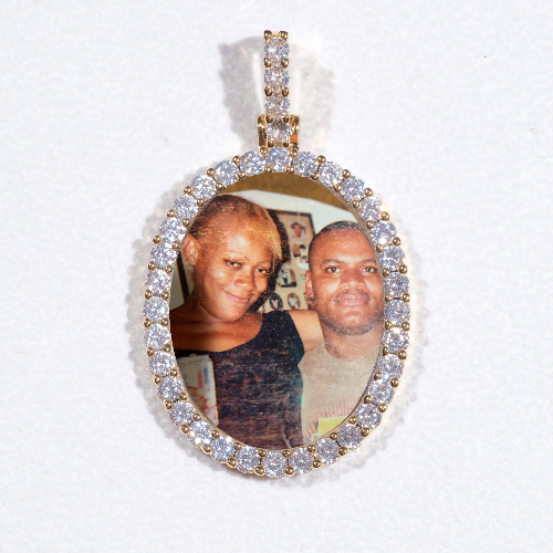 3D Oval Custom Picture Pendant