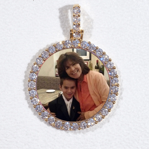 3D CIRCLE CUSTOM PICTURE PENDANT SMALL SIZE