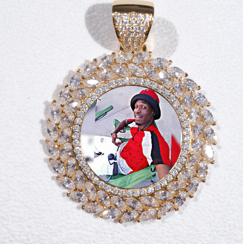 Large 3D Wheat Ear Custom Picture Pendant