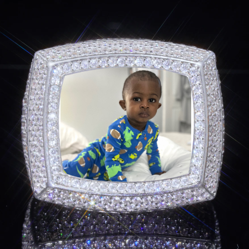 3D CUSTOM PICTURE ICED RING
