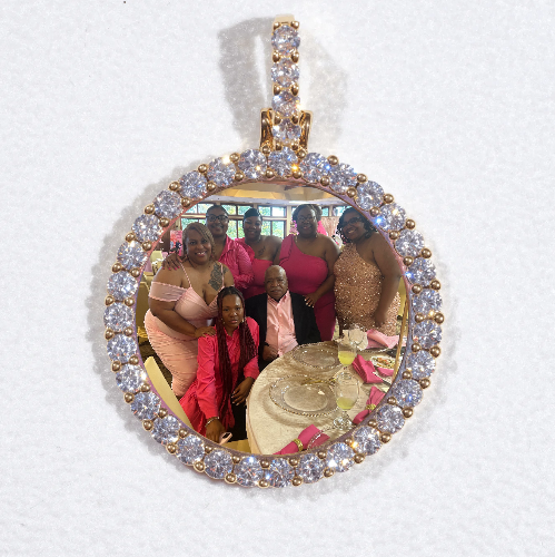 3D CIRCLE CUSTOM PICTURE PENDANT SMALL SIZE