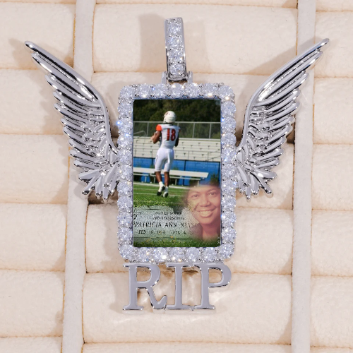 RIP WING 3D CUSTOM PICTURE PENDANT