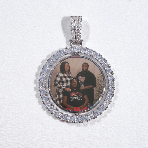 3D Spinning 2-Faced Custom Picture Pendant