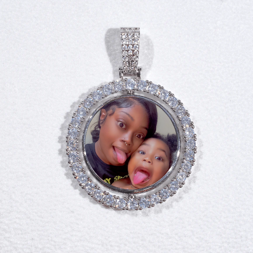 3D Spinning 2-Faced Custom Picture Pendant