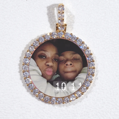3D CIRCLE CUSTOM PICTURE PENDANT SMALL SIZE