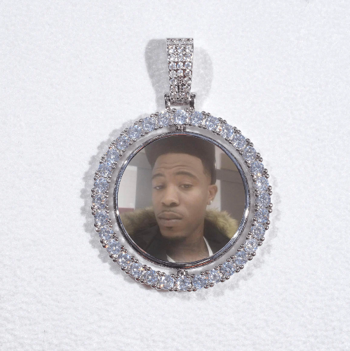 3D Spinning 2-Faced Custom Picture Pendant