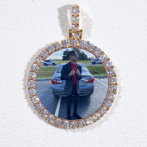 3D CIRCLE CUSTOM PICTURE PENDANT SMALL SIZE