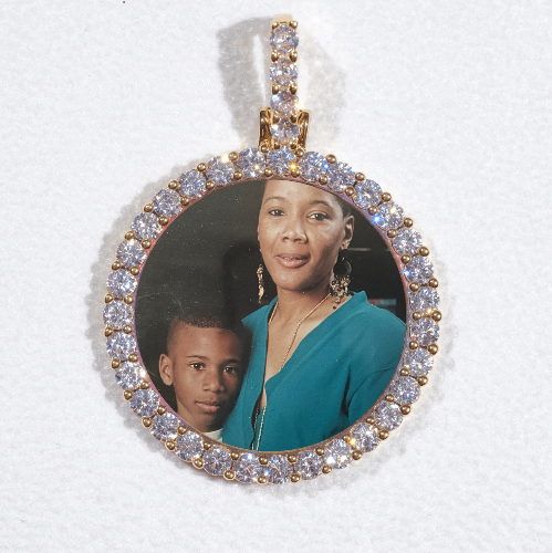 3D CIRCLE CUSTOM PICTURE PENDANT SMALL SIZE