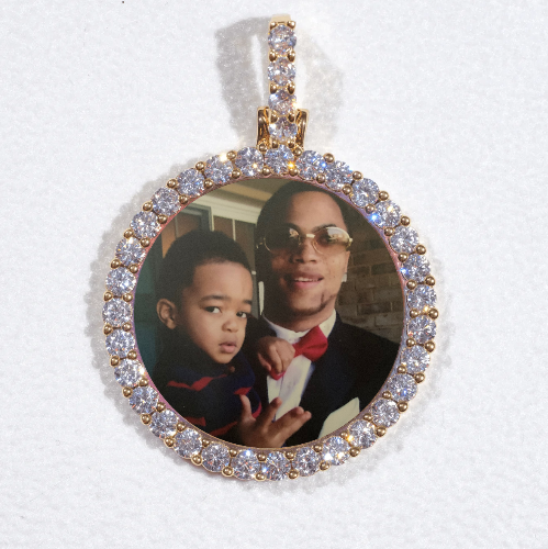 3D CIRCLE CUSTOM PICTURE PENDANT SMALL SIZE