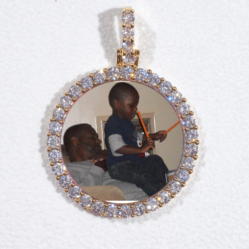 3D CIRCLE CUSTOM PICTURE PENDANT SMALL SIZE