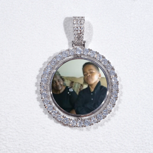 3D Spinning 2-Faced Custom Picture Pendant