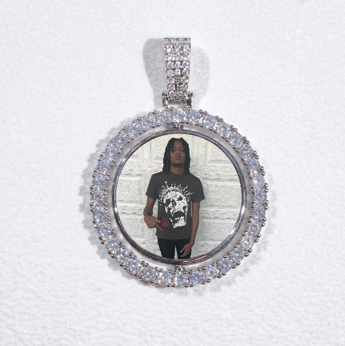 3D Spinning 2-Faced Custom Picture Pendant