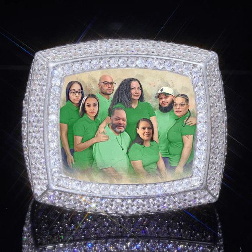 3D CUSTOM PICTURE ICED RING