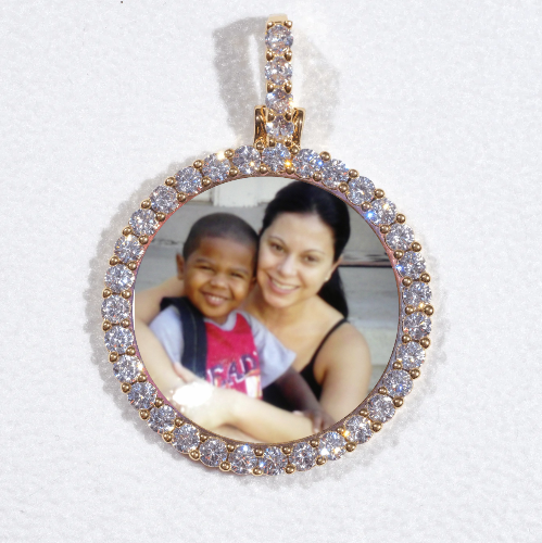 3D CIRCLE CUSTOM PICTURE PENDANT SMALL SIZE
