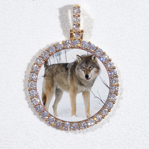 3D CIRCLE CUSTOM PICTURE PENDANT SMALL SIZE