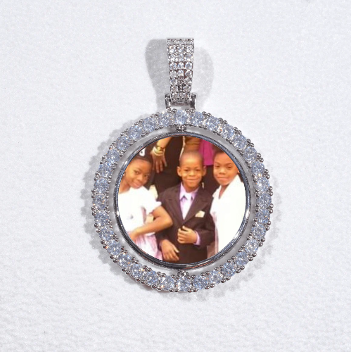 3D Spinning 2-Faced Custom Picture Pendant