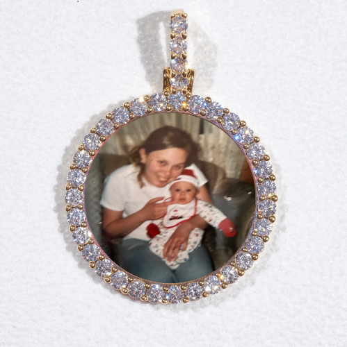 3D CIRCLE CUSTOM PICTURE PENDANT SMALL SIZE