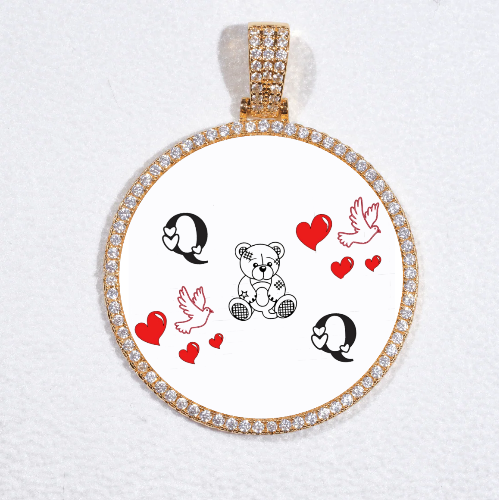 MEDIUM 3D CIRCLE CUSTOM PICTURE PENDANT