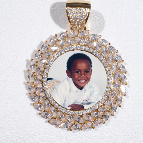 Large 3D Wheat Ear Custom Picture Pendant