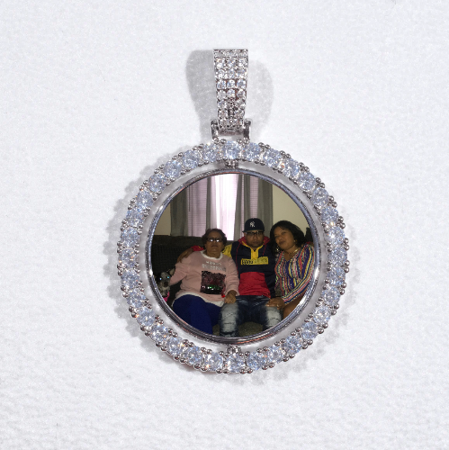 3D Spinning 2-Faced Custom Picture Pendant