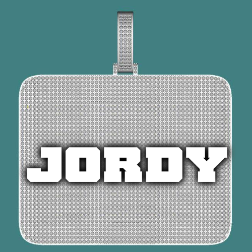 CUSTOM LETTER NECKLACE 3D BIG SQUARE