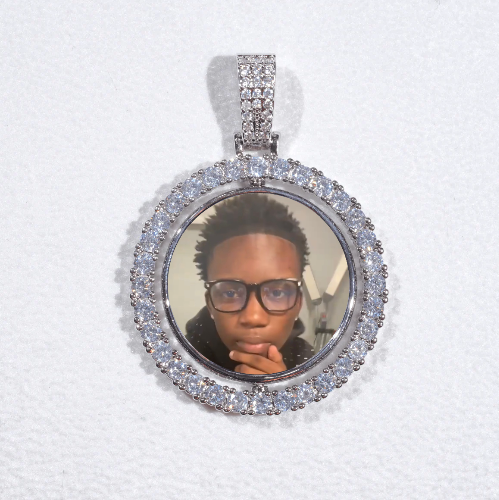 3D Spinning 2-Faced Custom Picture Pendant
