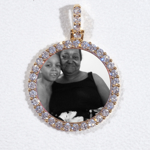 3D CIRCLE CUSTOM PICTURE PENDANT SMALL SIZE