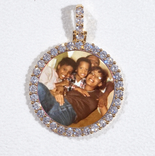 3D CIRCLE CUSTOM PICTURE PENDANT SMALL SIZE