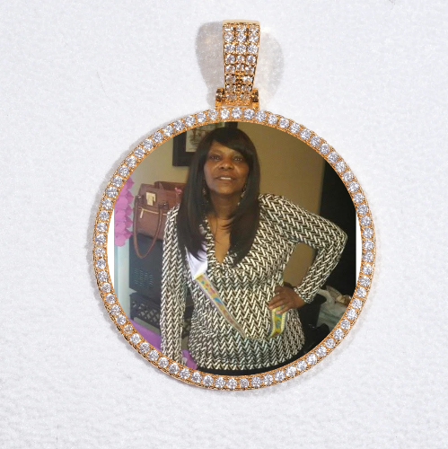 MEDIUM 3D CIRCLE CUSTOM PICTURE PENDANT