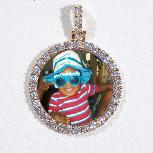 3D CIRCLE CUSTOM PICTURE PENDANT SMALL SIZE