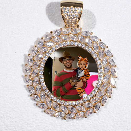 Large 3D Wheat Ear Custom Picture Pendant