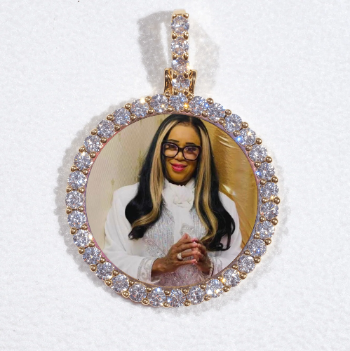 3D CIRCLE CUSTOM PICTURE PENDANT SMALL SIZE