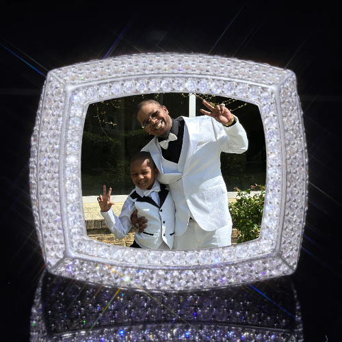 3D CUSTOM PICTURE ICED RING