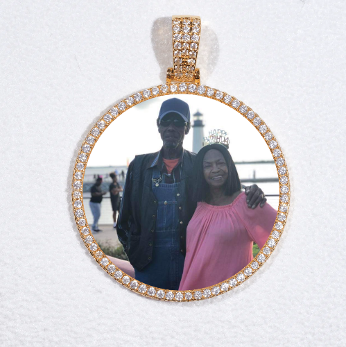 MEDIUM 3D CIRCLE CUSTOM PICTURE PENDANT