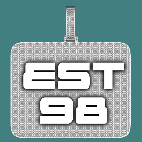 CUSTOM LETTER NECKLACE 3D BIG SQUARE