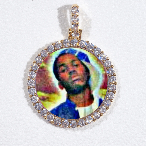 3D CIRCLE CUSTOM PICTURE PENDANT SMALL SIZE