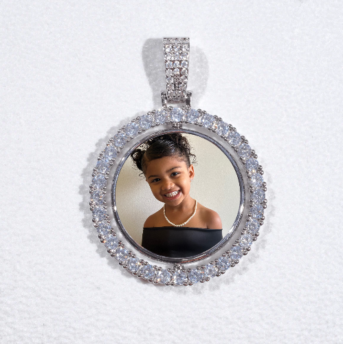 3D Spinning 2-Faced Custom Picture Pendant