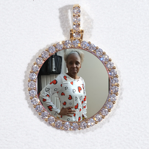 3D CIRCLE CUSTOM PICTURE PENDANT SMALL SIZE