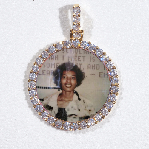 3D CIRCLE CUSTOM PICTURE PENDANT SMALL SIZE