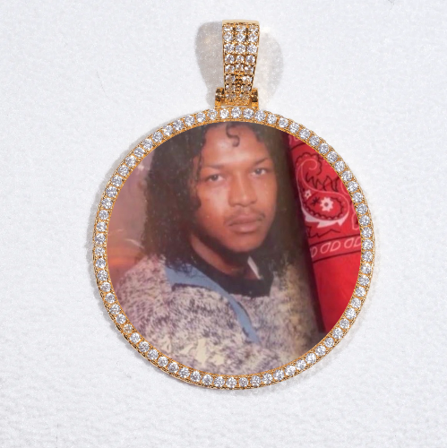 MEDIUM 3D CIRCLE CUSTOM PICTURE PENDANT
