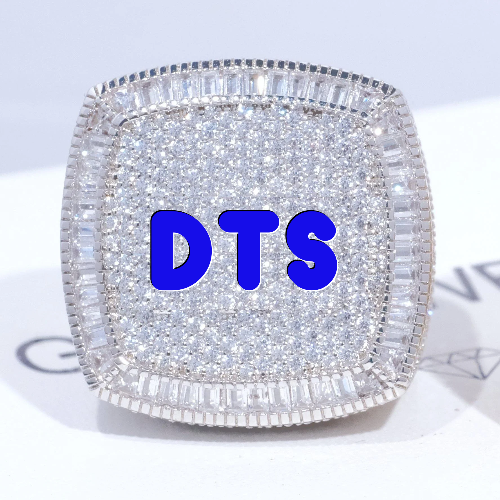 CUSTOM LETTER 3D ICED RING