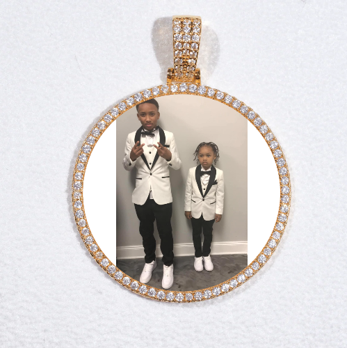 MEDIUM 3D CIRCLE CUSTOM PICTURE PENDANT