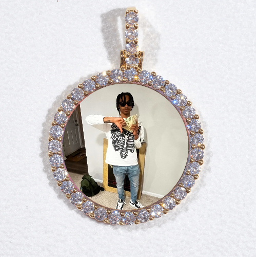 3D CIRCLE CUSTOM PICTURE PENDANT SMALL SIZE