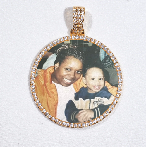 MEDIUM 3D CIRCLE CUSTOM PICTURE PENDANT