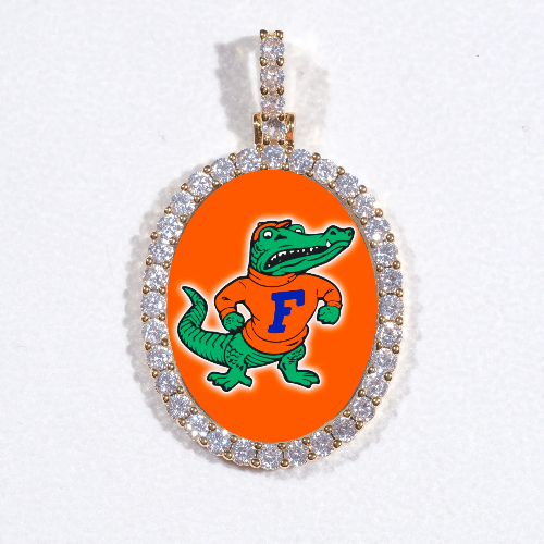 3D Oval Custom Picture Pendant
