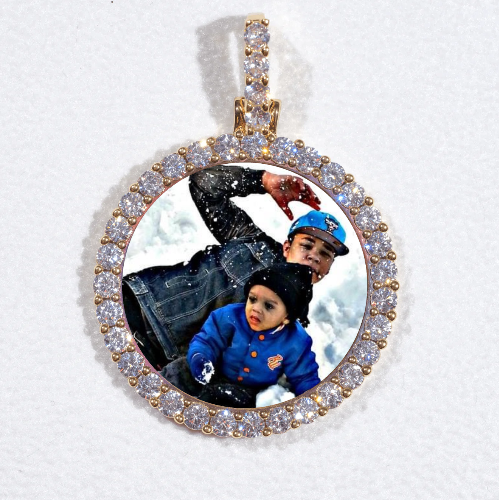 3D CIRCLE CUSTOM PICTURE PENDANT SMALL SIZE
