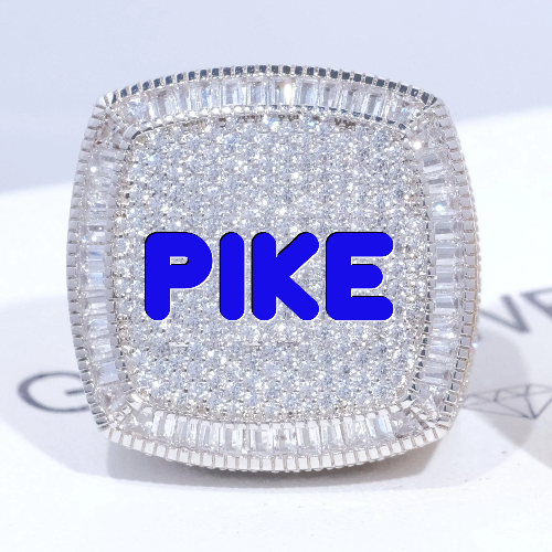 CUSTOM LETTER 3D ICED RING