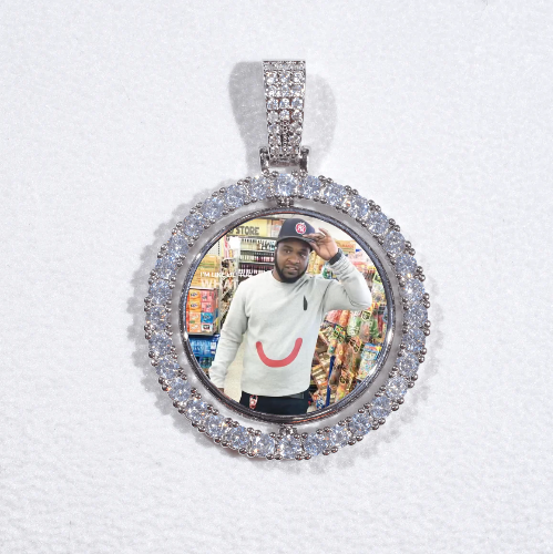 3D Spinning 2-Faced Custom Picture Pendant