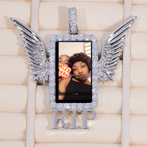RIP WING 3D CUSTOM PICTURE PENDANT